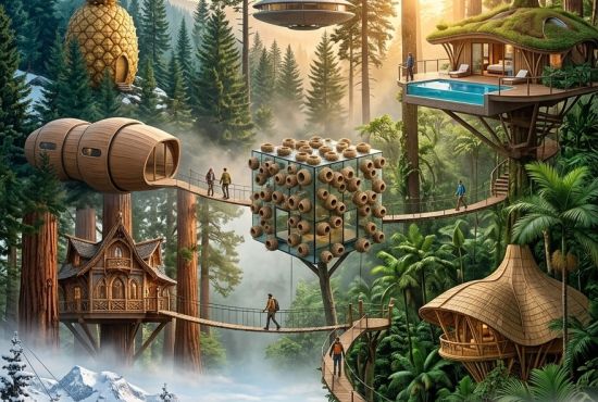 Refugios entre las nubes verdes